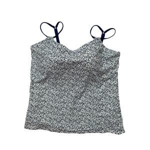 SUNSETS Taylor Underwire Tankini Top in Blue Floral Sz 40E 38F 38G #75EFGH Swim